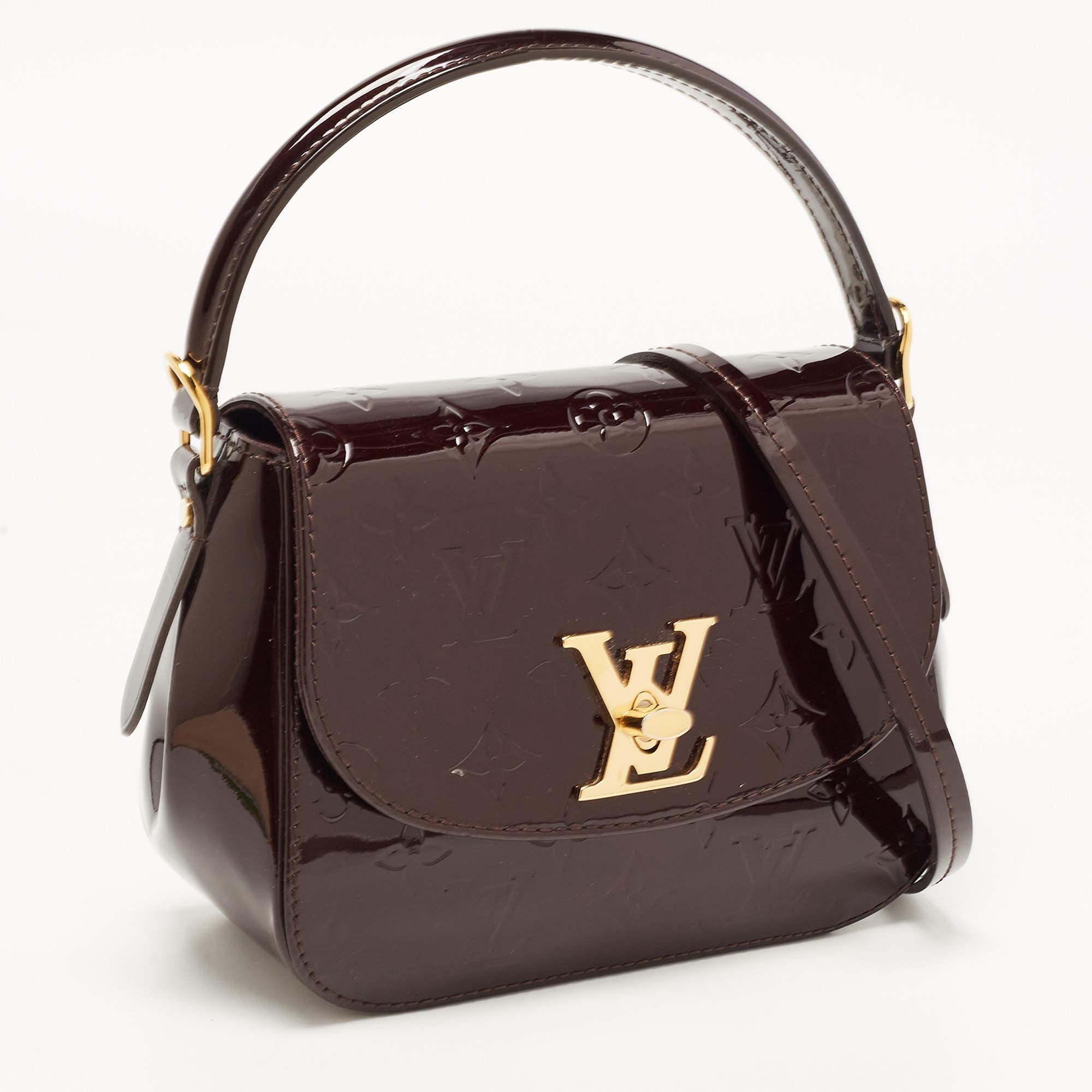 Women's Louis Vuitton Amarante Monogram Vernis Pasadena Bag