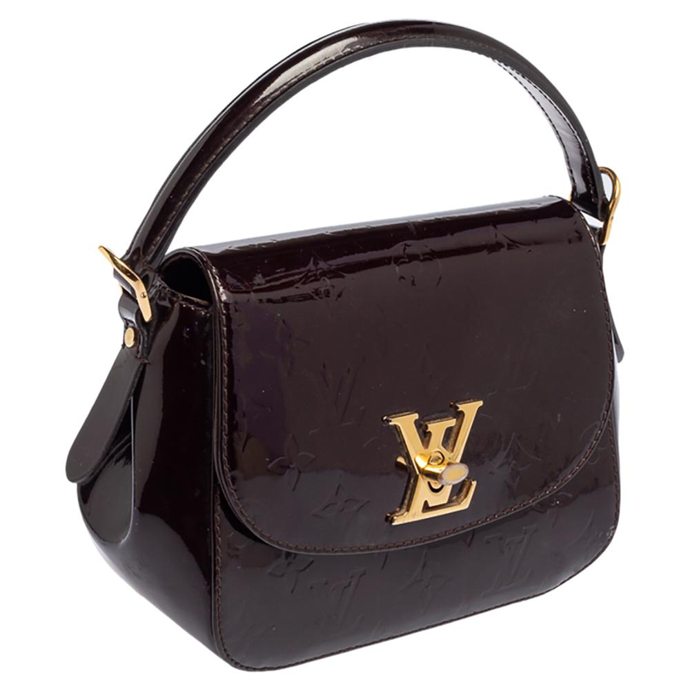 Black Louis Vuitton Amarante Monogram Vernis Pasadena Bag
