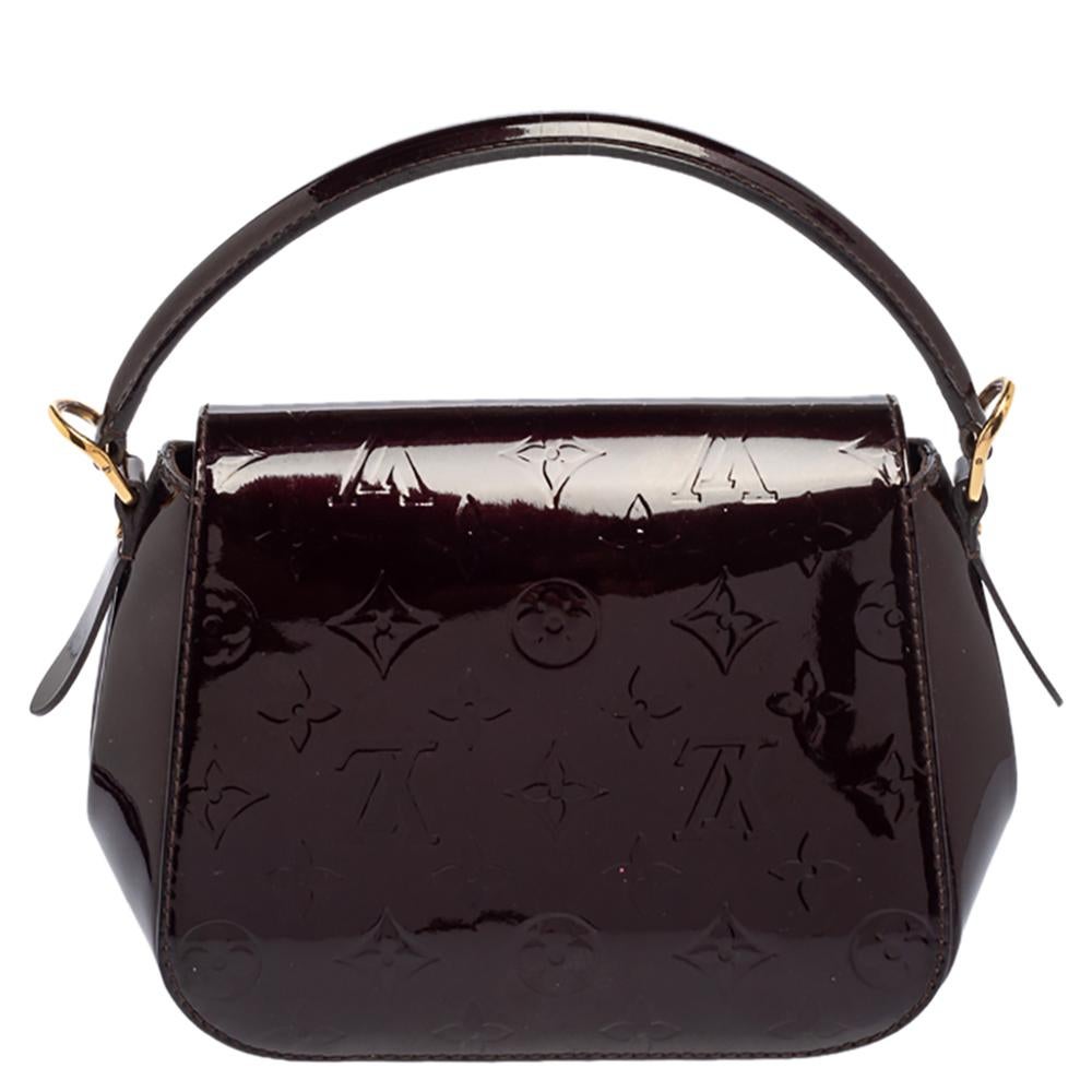 Louis Vuitton Amarante Monogram Vernis Pasadena Bag In Good Condition In Dubai, Al Qouz 2