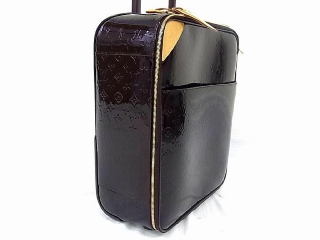 Louis Vuitton Amarante Monogram Vernis Pegase 45 Rolling Luggage 240168 5