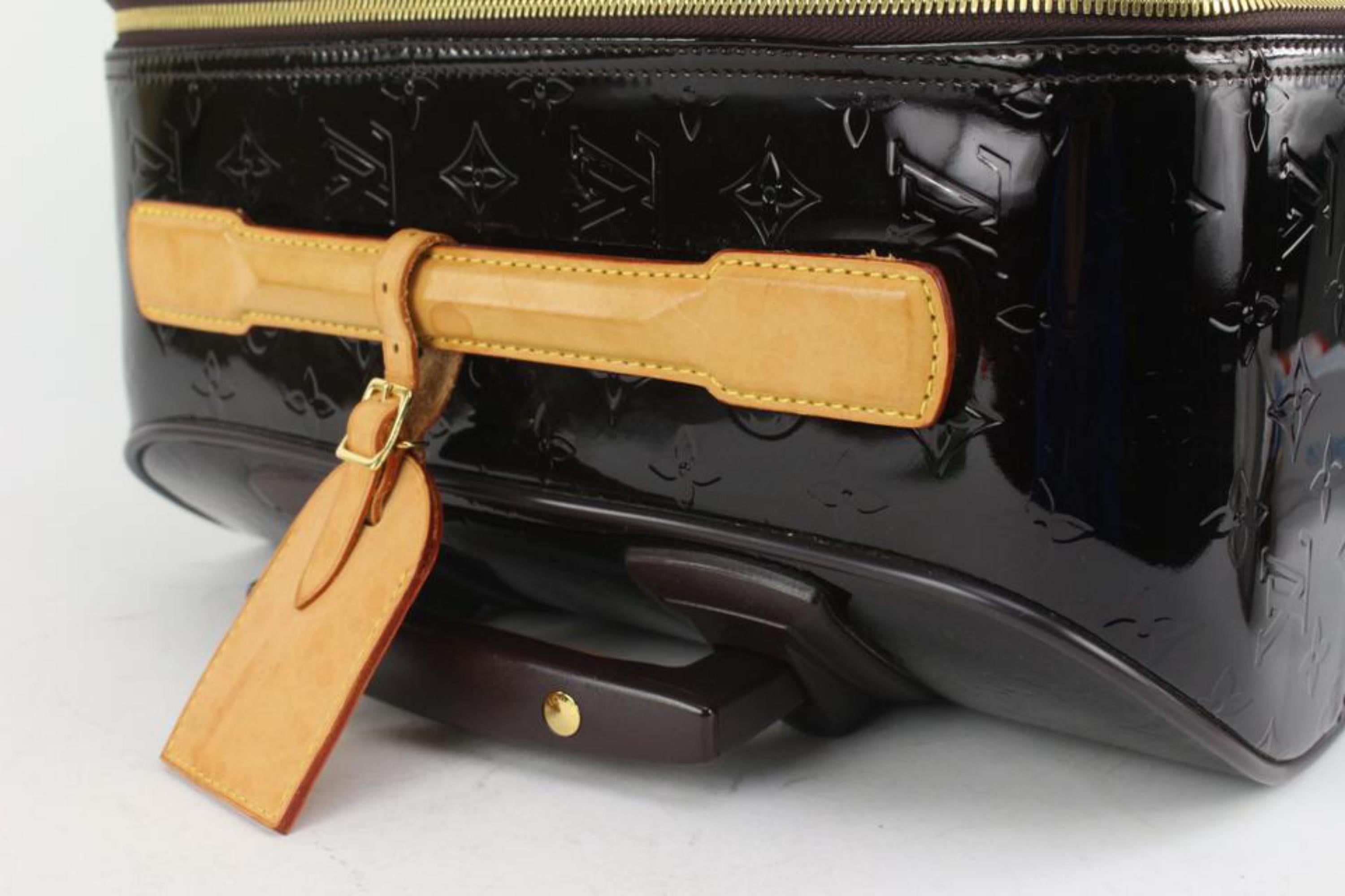Louis Vuitton Amarante Monogram Vernis Pegase 45 Rolling Trolley Luggage1122lv19 1