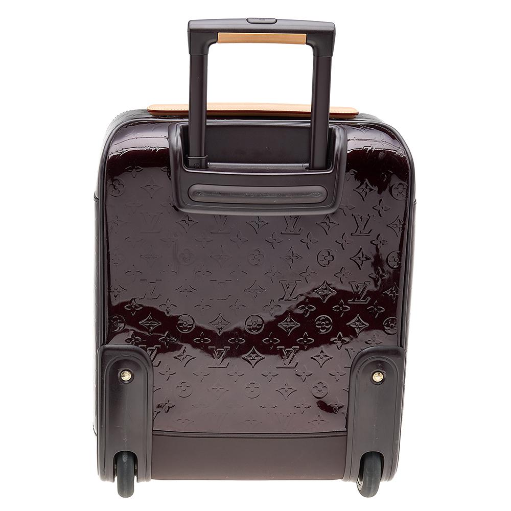 Louis Vuitton Amarante Monogram Vernis Pegase 45 Suitcase 4