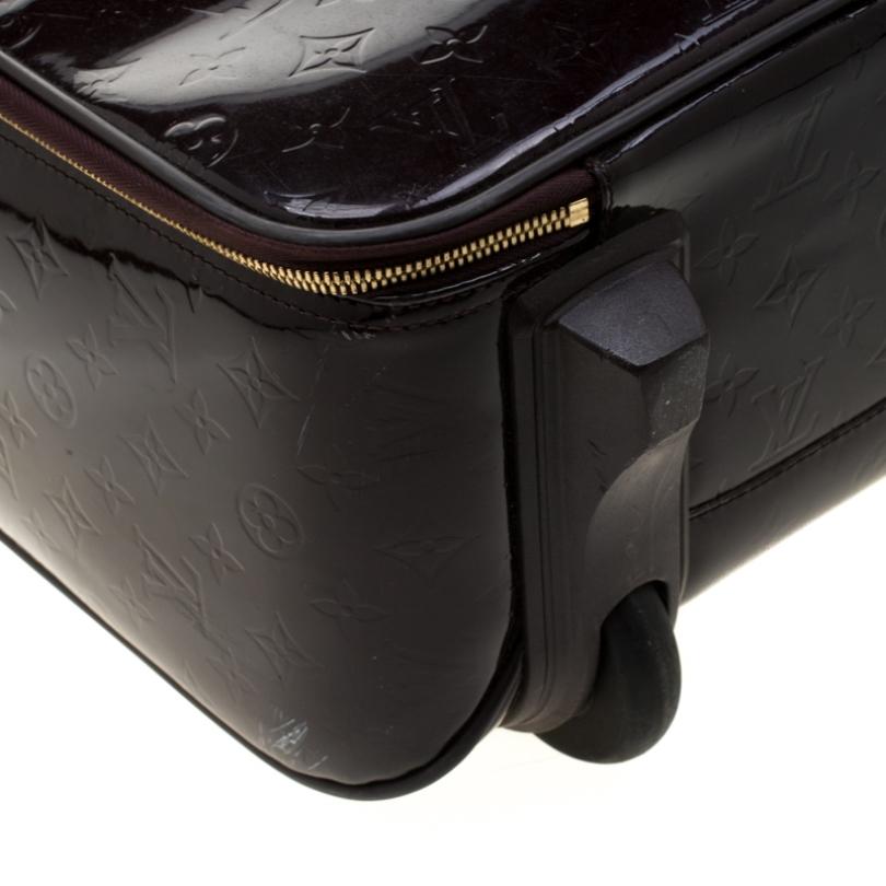 Louis Vuitton Amarante Monogram Vernis Pegase 45 Suitcase 6
