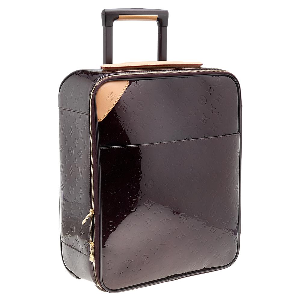 Louis Vuitton Amarante Monogram Vernis Pegase 45 Suitcase 5
