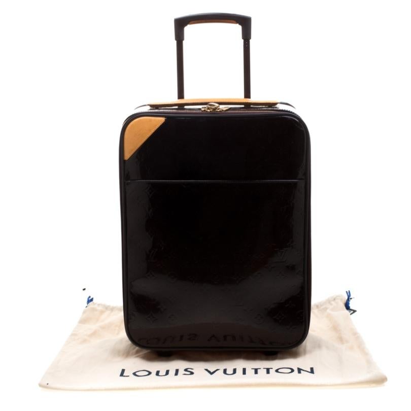 Louis Vuitton Amarante Monogram Vernis Pegase 45 Suitcase 7