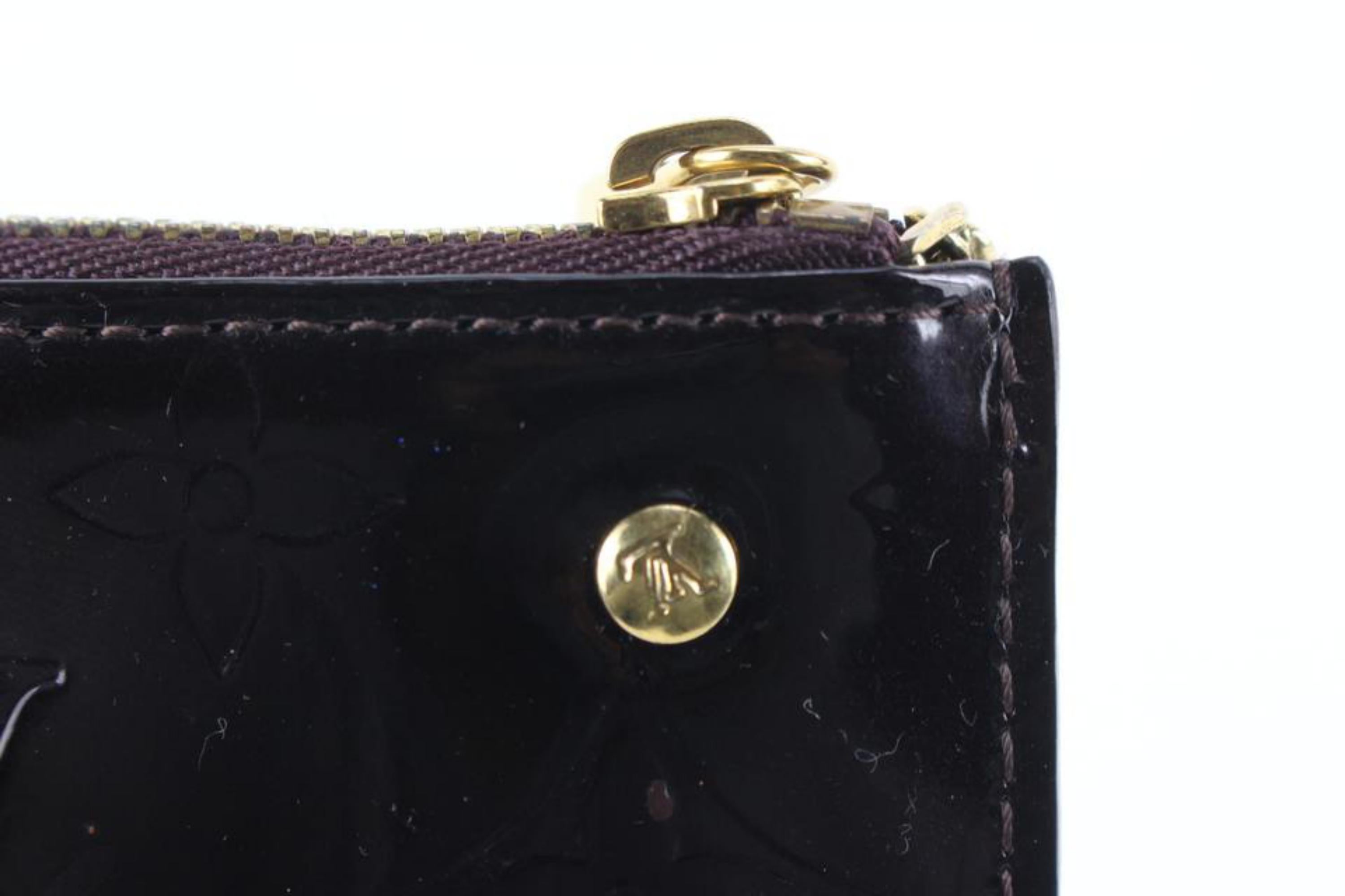 Louis Vuitton Amarante Monogram Vernis Pochette Cles Key Pouch 94lk822s 2