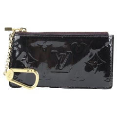 Louis Vuitton Louis Vuitton Amarante Monogrammierte Vernis Pochette Schlüsselanhänger 94lk822s