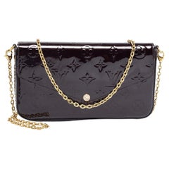 Louis Vuitton Amarante Monogrammierte Vernis Pochette Felicie-Tasche