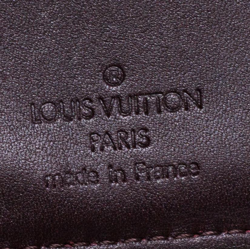 Women's Louis Vuitton Amarante Monogram Vernis Port Feuille Vienoise French Purse Wallet