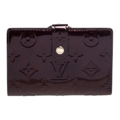 Louis Vuitton Amarante Monogram Vernis Port Feuille Vienoise French Purse Wallet