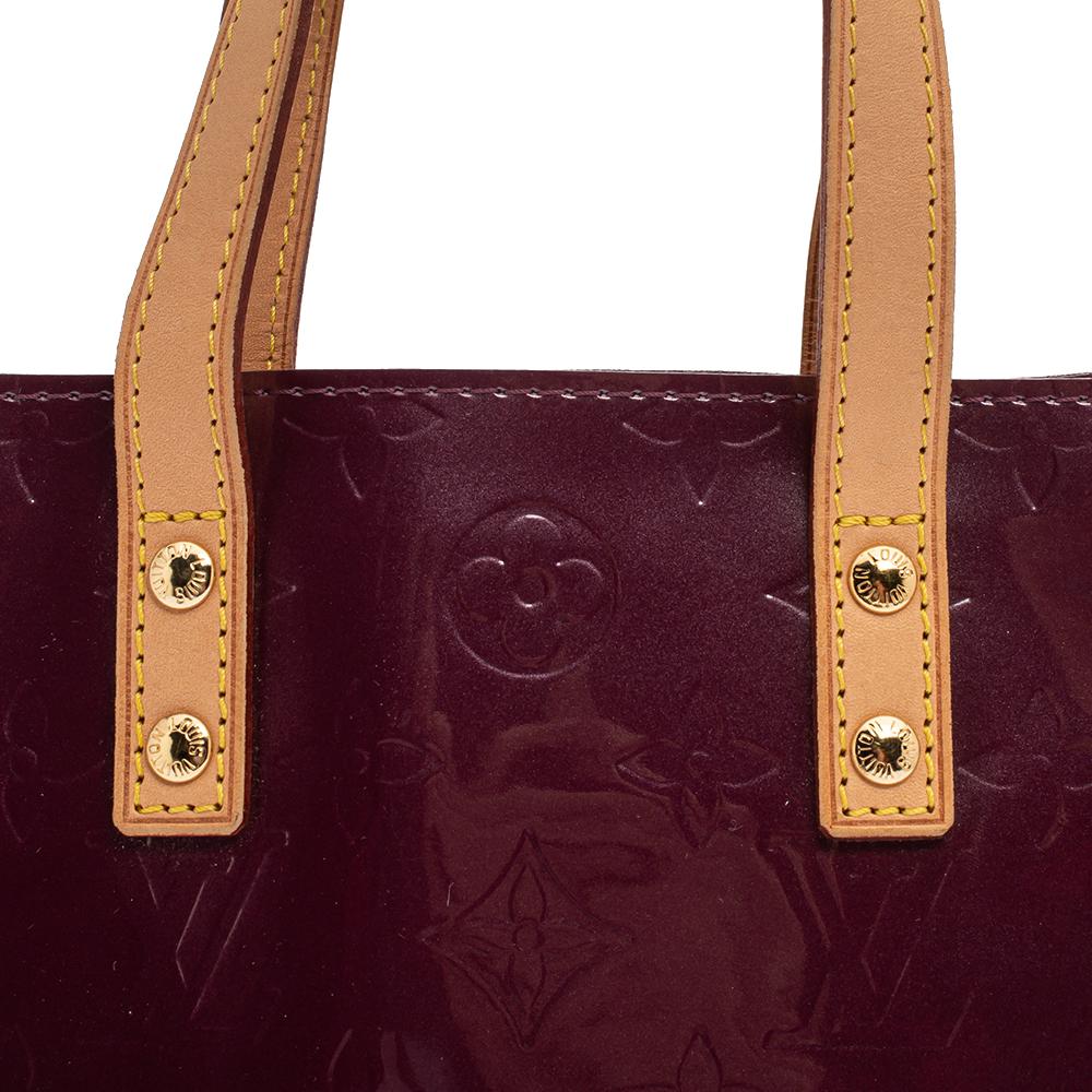 Louis Vuitton Amarante Monogram Vernis Reade PM Bag 2