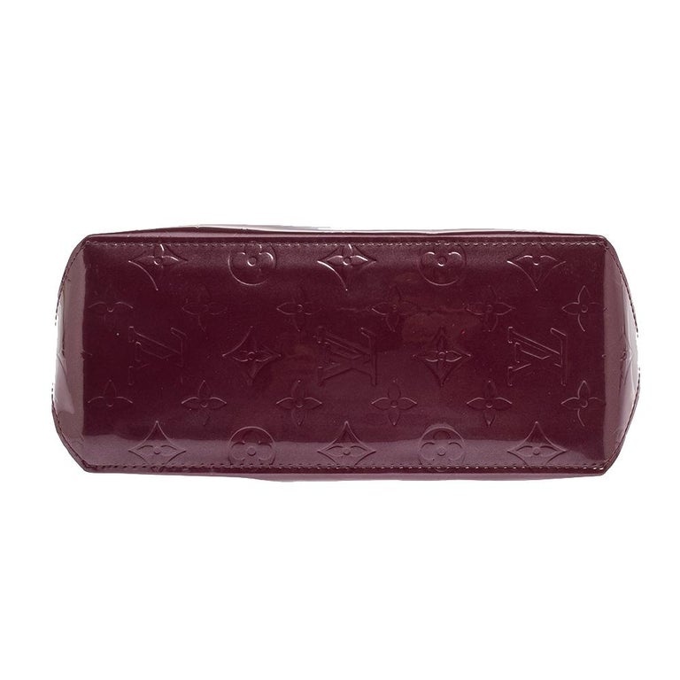Authentic Louis Vuitton Vernis Reade PM Maroon Amarante Monogram Leather  Purse