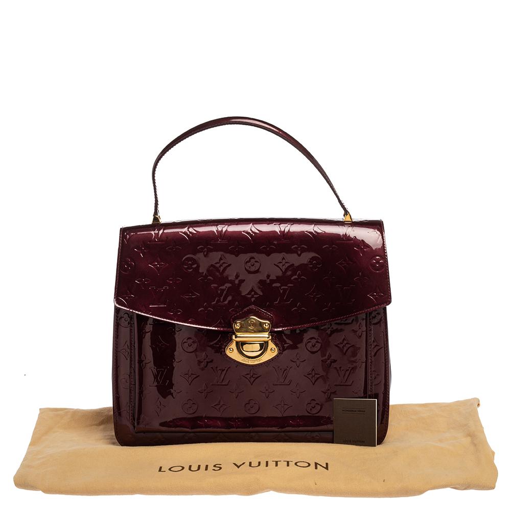 Louis Vuitton Amarante Monogram Vernis Romaine Bag 6