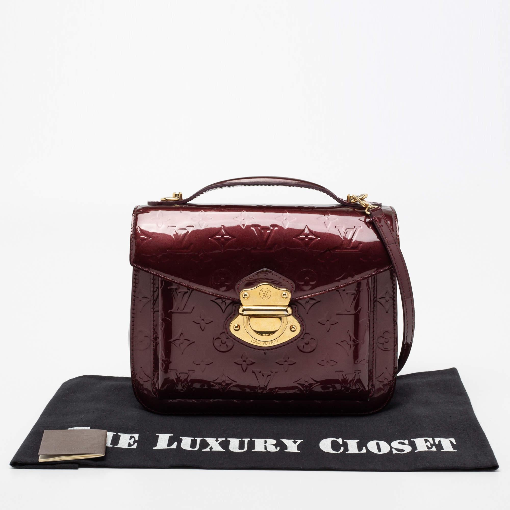 Louis Vuitton Amarante Monogram Vernis Romaine Bag 3