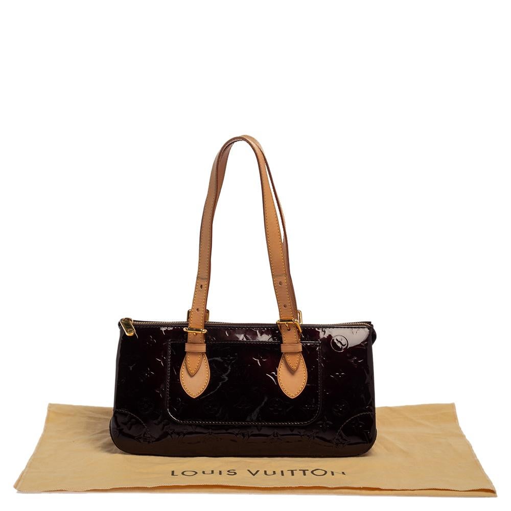 Louis Vuitton Amarante Monogram Vernis Rosewood Avenue Bag 4