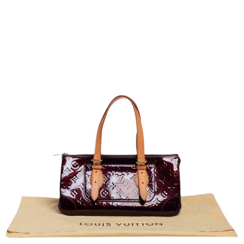 Louis Vuitton Amarante Monogram Vernis Rosewood Avenue Bag 4