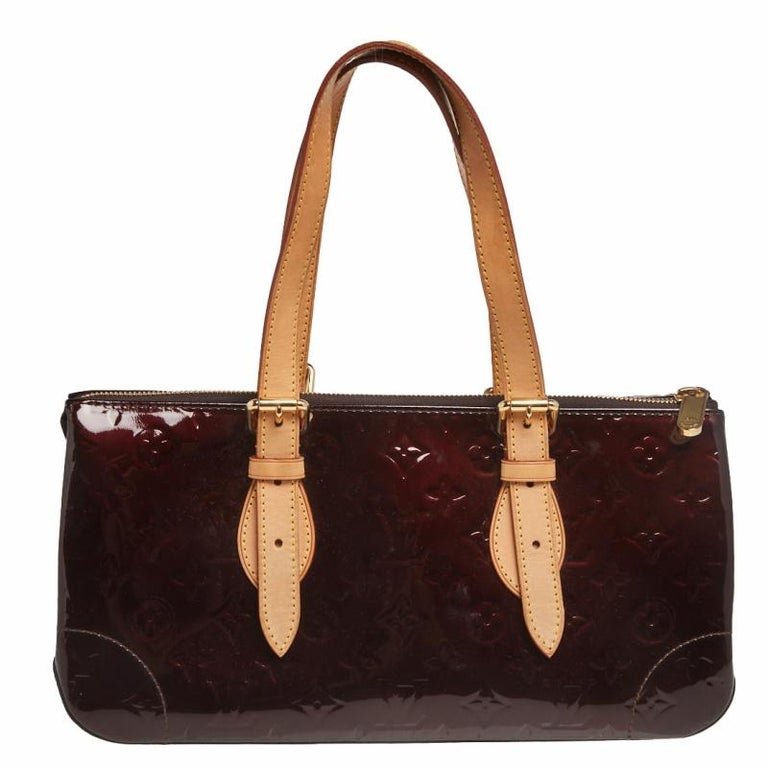Louis Vuitton Rosewood Ave Amarante Monogram Vernis Shoulder Bag