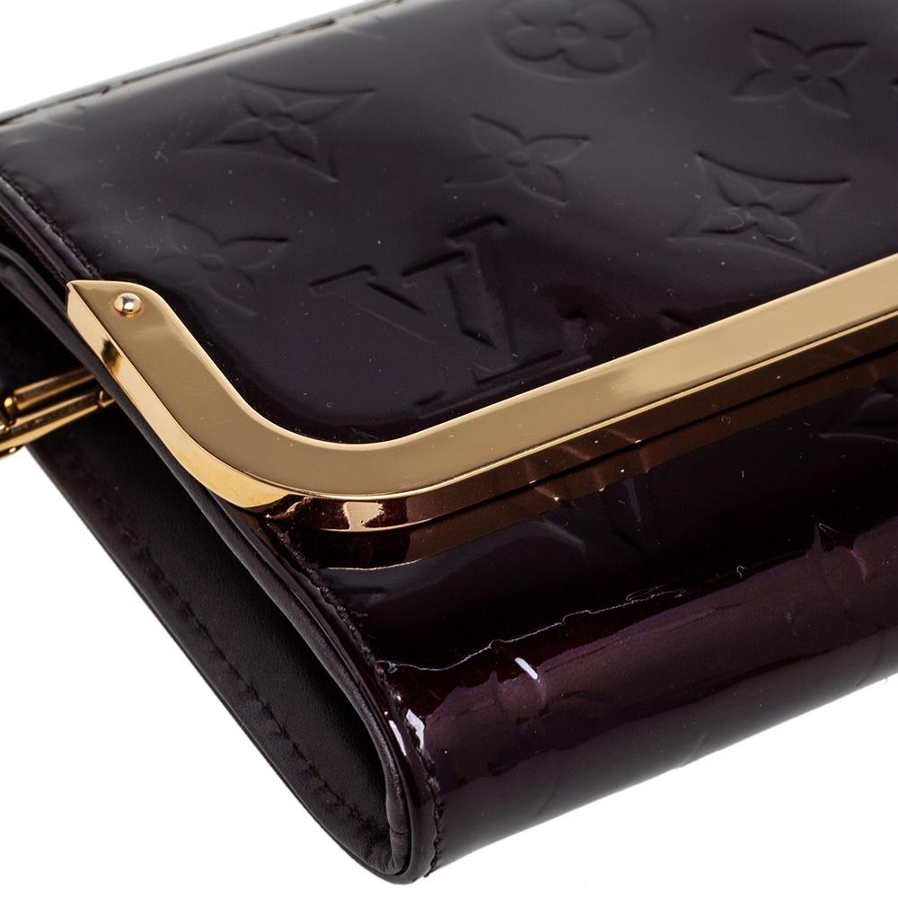 Black Louis Vuitton Amarante Monogram Vernis Rossmore MM Bag