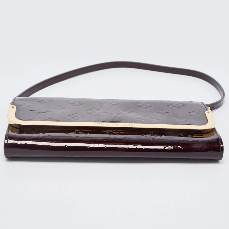 Louis Vuitton Amarante Monogram Vernis Rossmore MM clutch bag