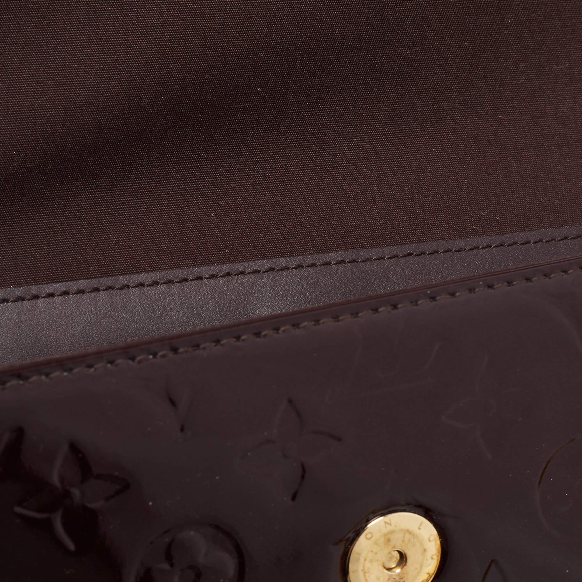 Louis Vuitton Amarante Monogram Vernis Rossmore MM Bag 4