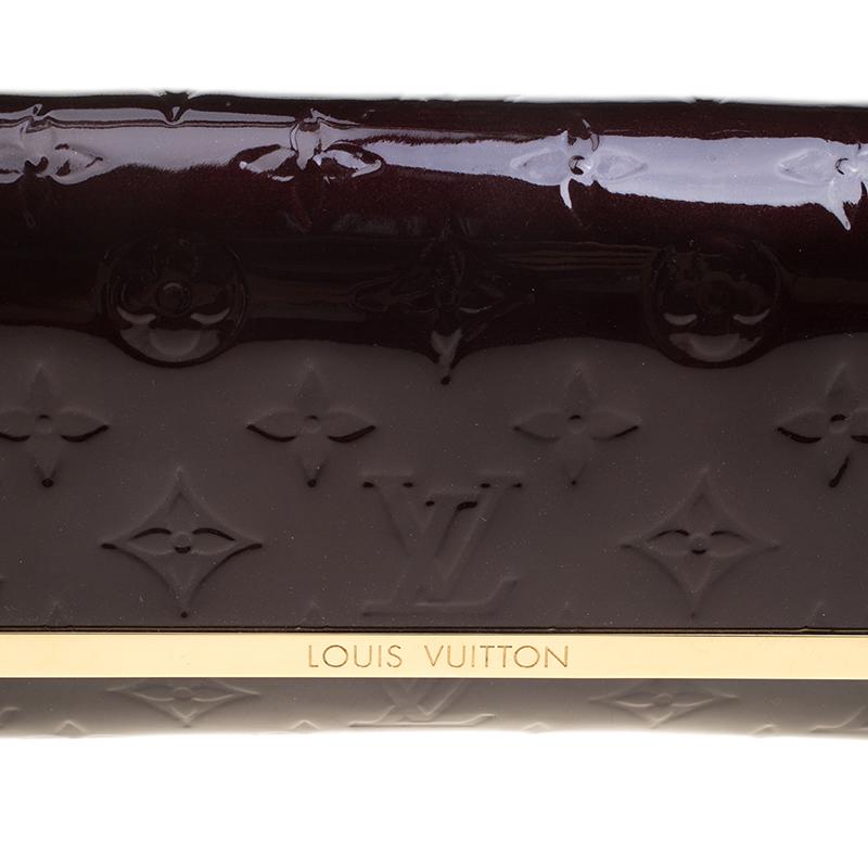 Louis Vuitton Amarante Monogram Vernis Rossmore MM Clutch 1