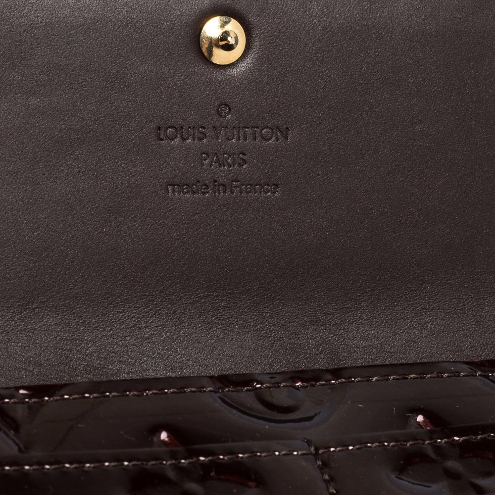 Louis Vuitton Amarante Monogram Vernis Sarah Continental Wallet 1