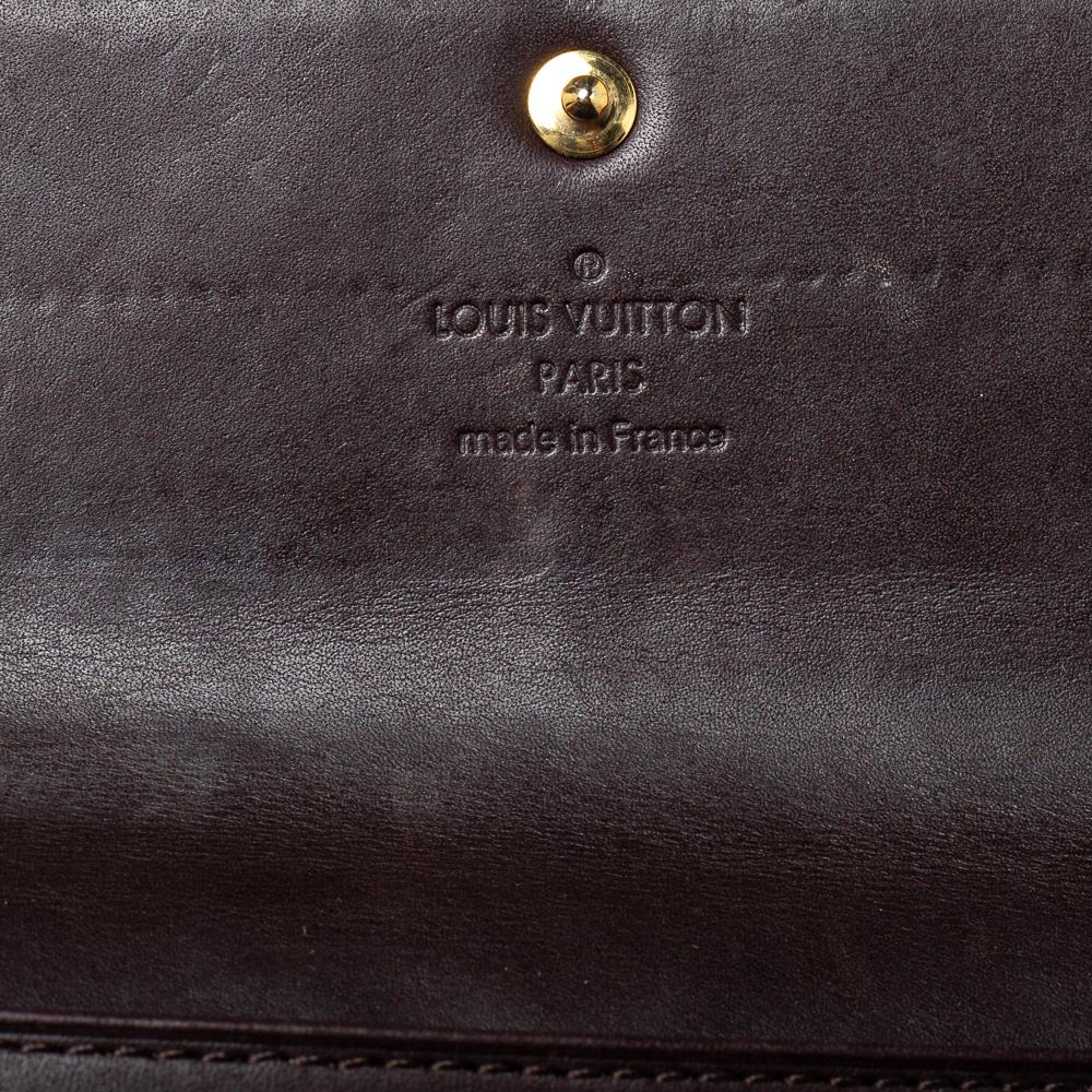 Louis Vuitton Amarante Monogram Vernis Sarah Wallet 2