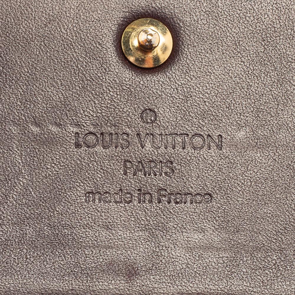 Amarante Monogrammiertes Portemonnaie von Louis Vuitton Vernis Sarah 2