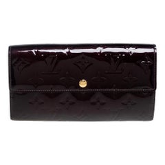 Louis Vuitton Amarante Monogram Vernis Sarah Wallet
