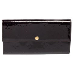 Louis Vuitton Amarante Monogram Vernis Sarah Wallet