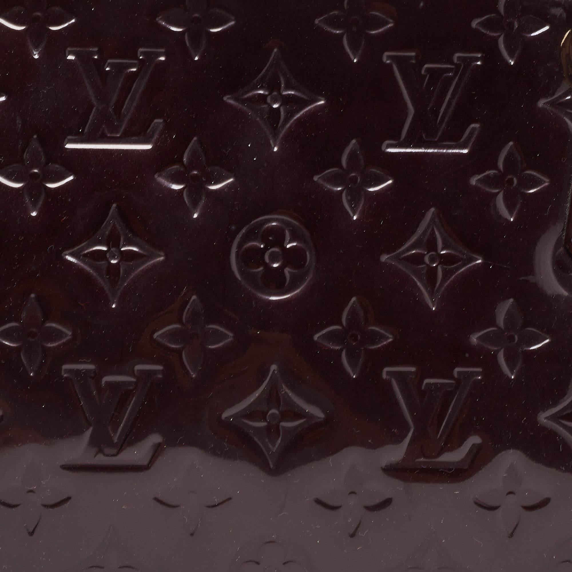 Louis Vuitton Amarante Monogram Vernis Sherwood GM Bag 7