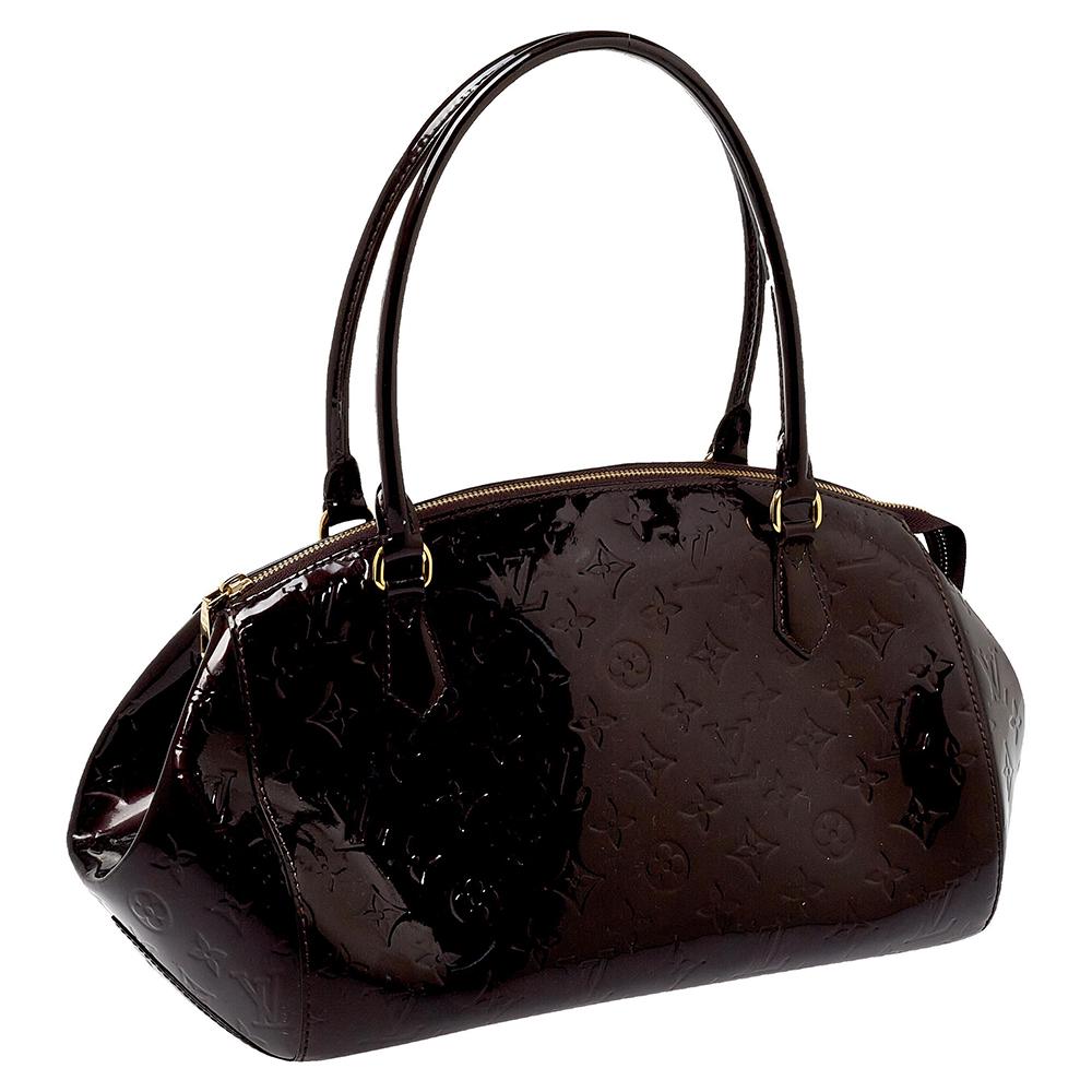 Black Louis Vuitton Amarante Monogram Vernis Sherwood GM Bag