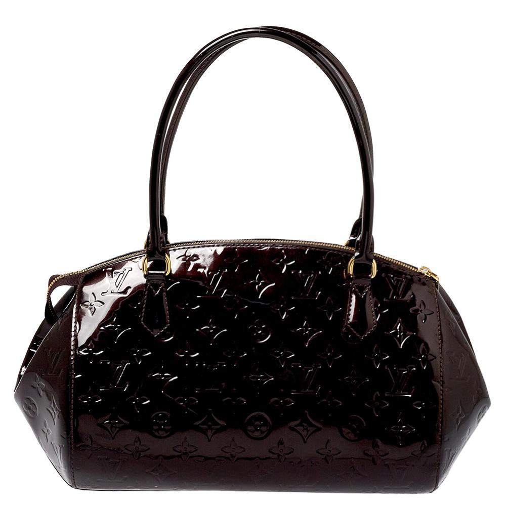 Women's Louis Vuitton Amarante Monogram Vernis Sherwood GM Bag