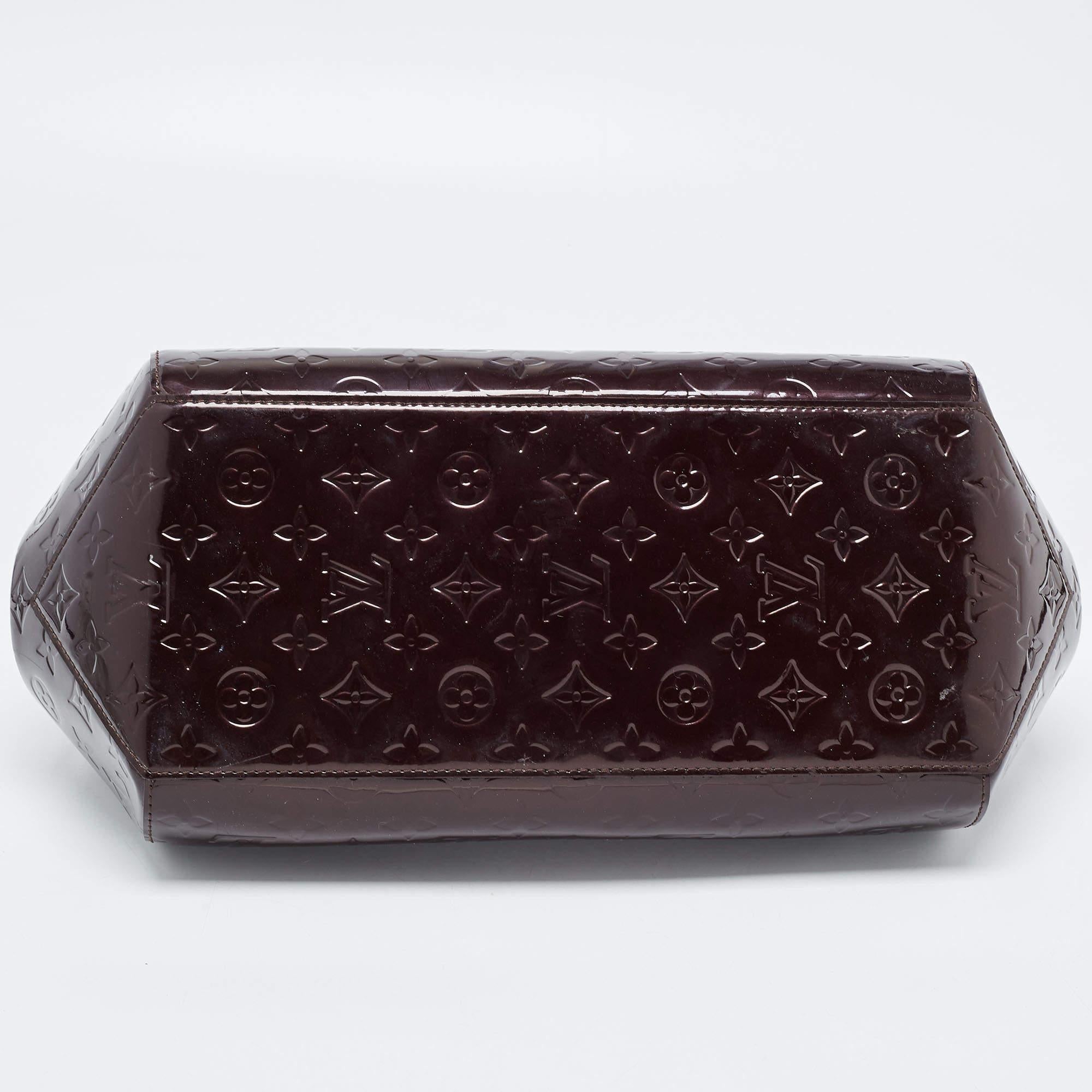 Louis Vuitton Amarante Monogram Vernis Sherwood GM Bag 1