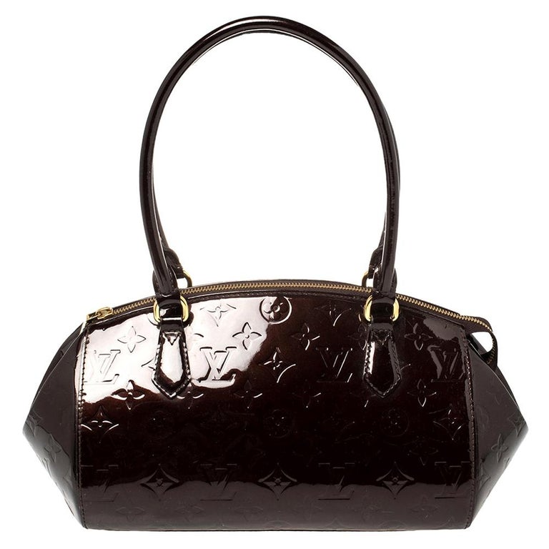 Sold at Auction: Louis Vuitton Amarante (Plum) Virginia Vernis PM Patent Leather  Bag