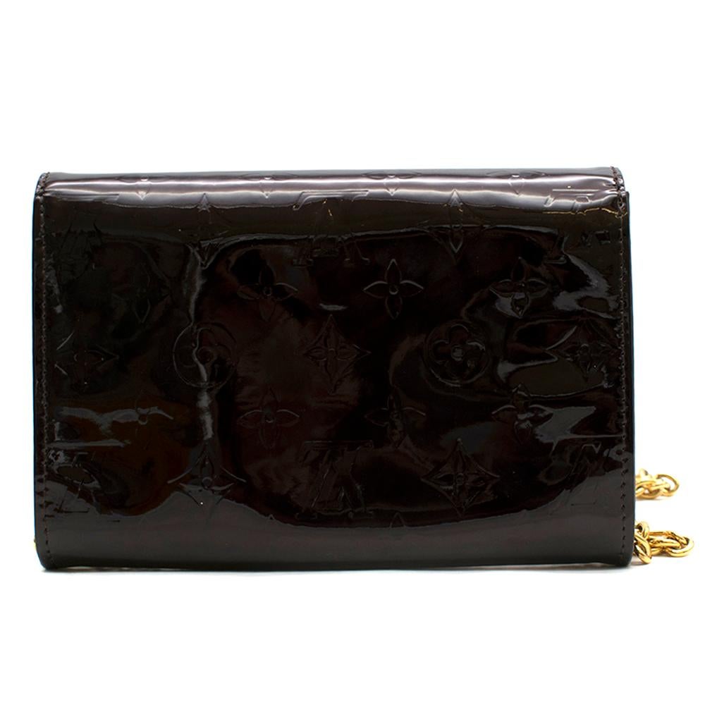Black Louis Vuitton Amarante Monogram Vernis Sunset Boulevard Bag	 For Sale