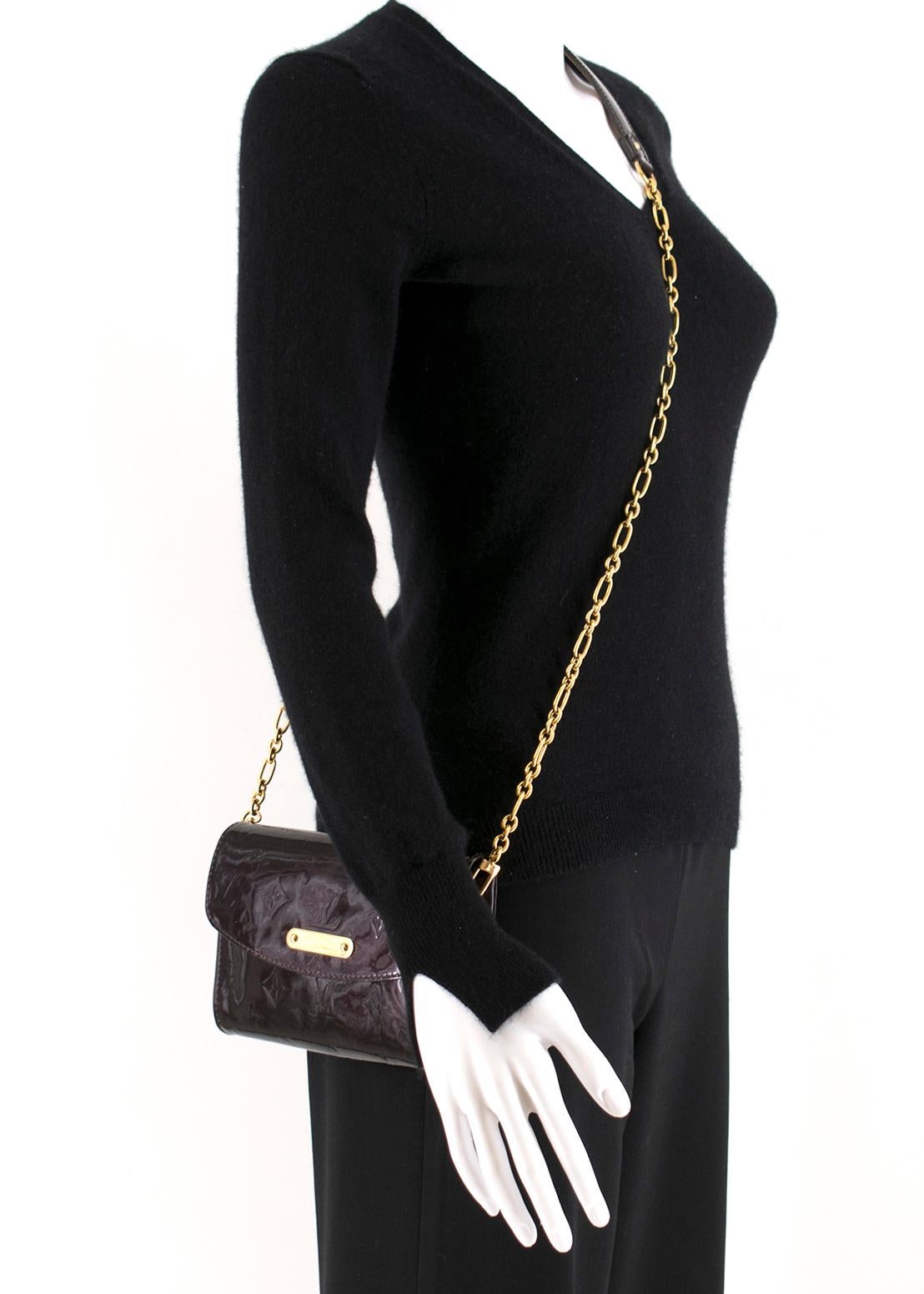 Women's Louis Vuitton Amarante Monogram Vernis Sunset Boulevard Bag	 For Sale