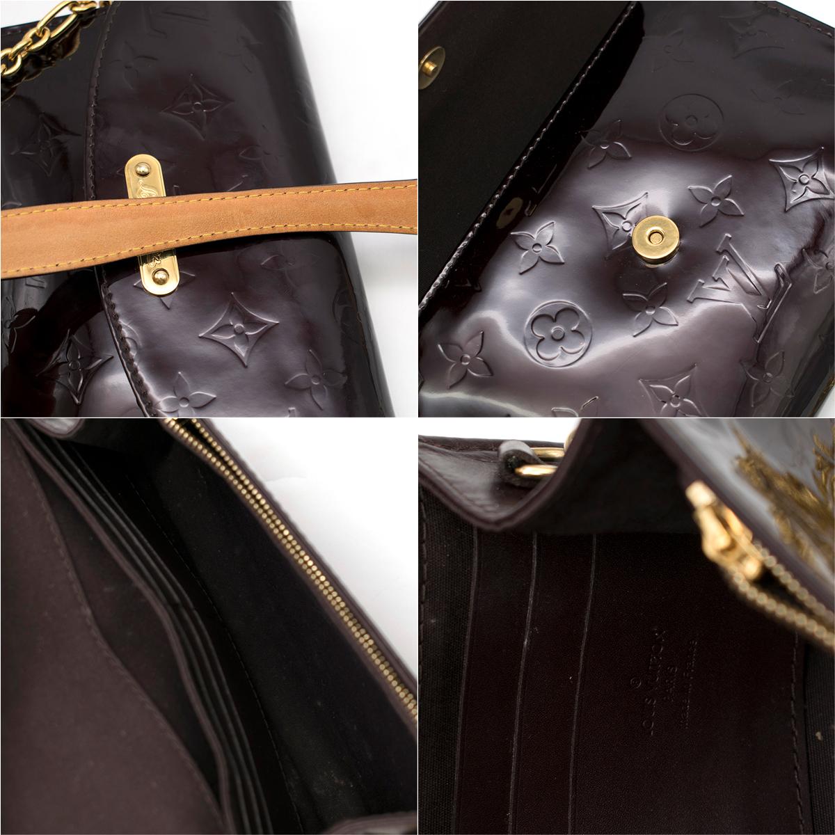Louis Vuitton Amarante Monogram Vernis Sunset Boulevard Bag	 For Sale 3