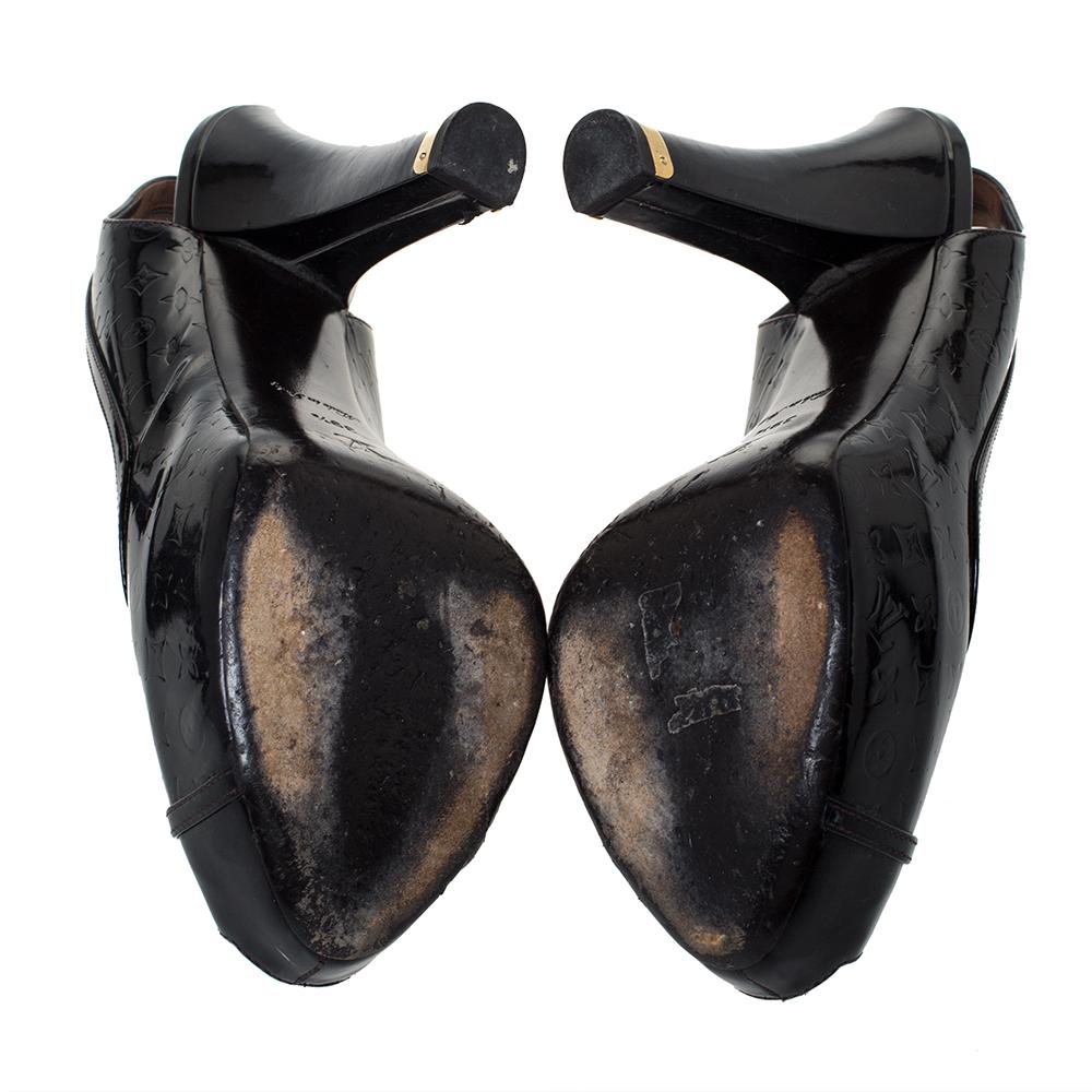 Louis Vuitton Amarante Monogram Vernis Tamara Slingback Sandals Size 39.5 1