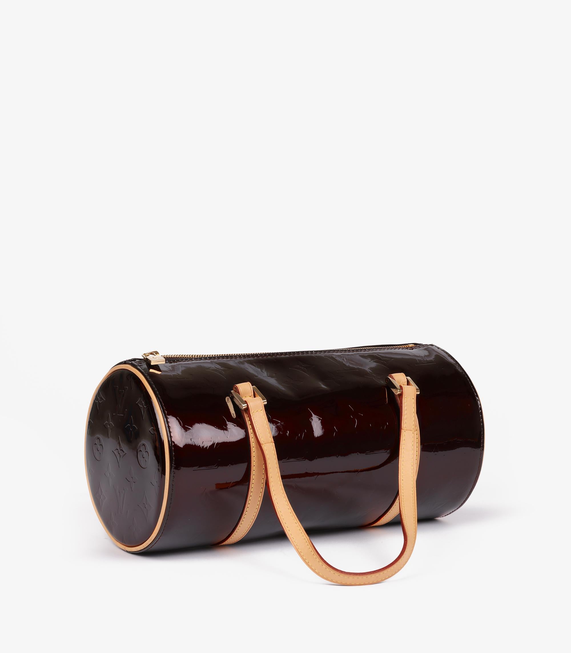 Gris Louis Vuitton Amarante Monogram Vernis & Vachetta cuir Bedford en vente