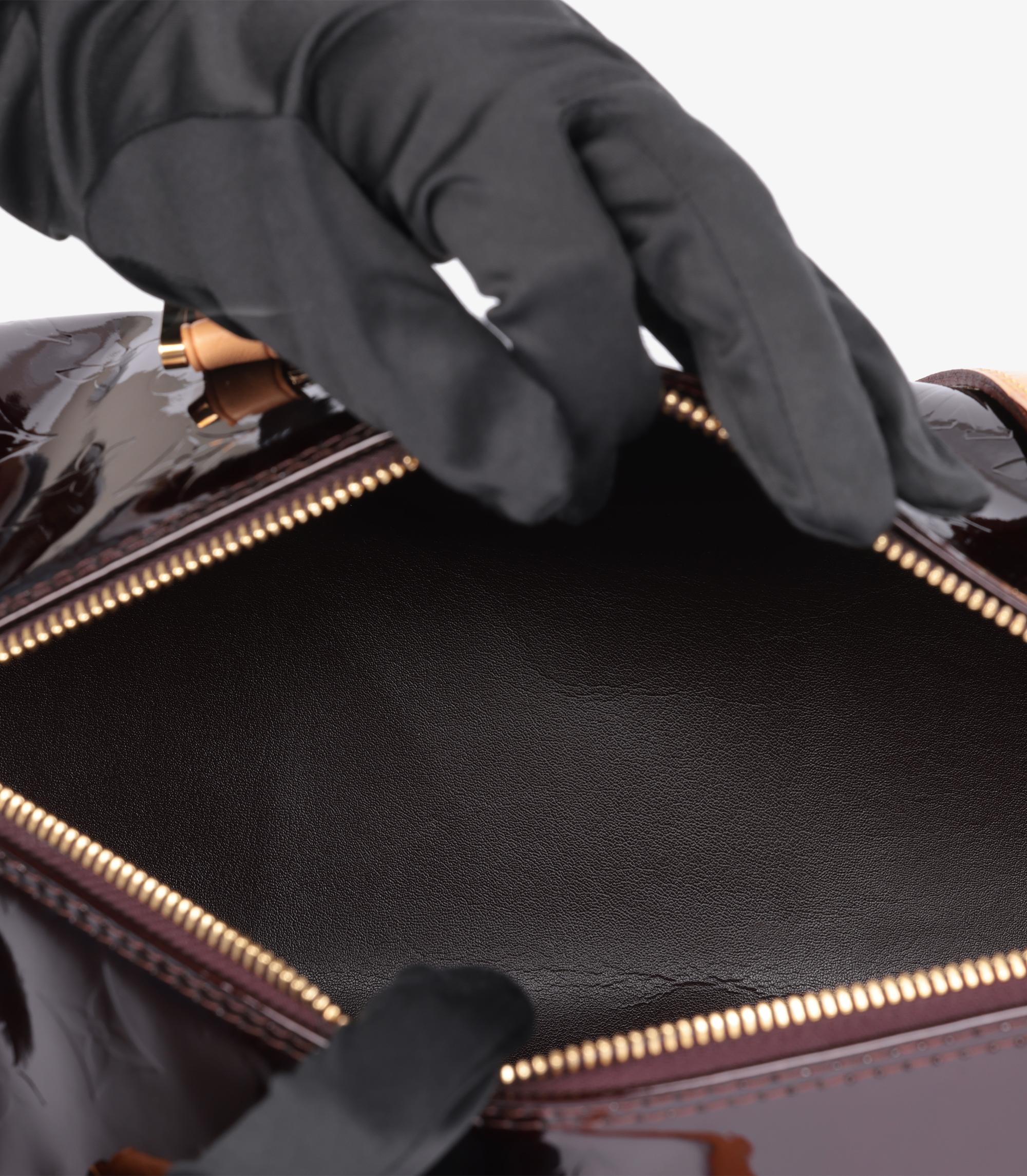 Louis Vuitton Amarante Monogram Vernis & Vachetta cuir Bedford en vente 3