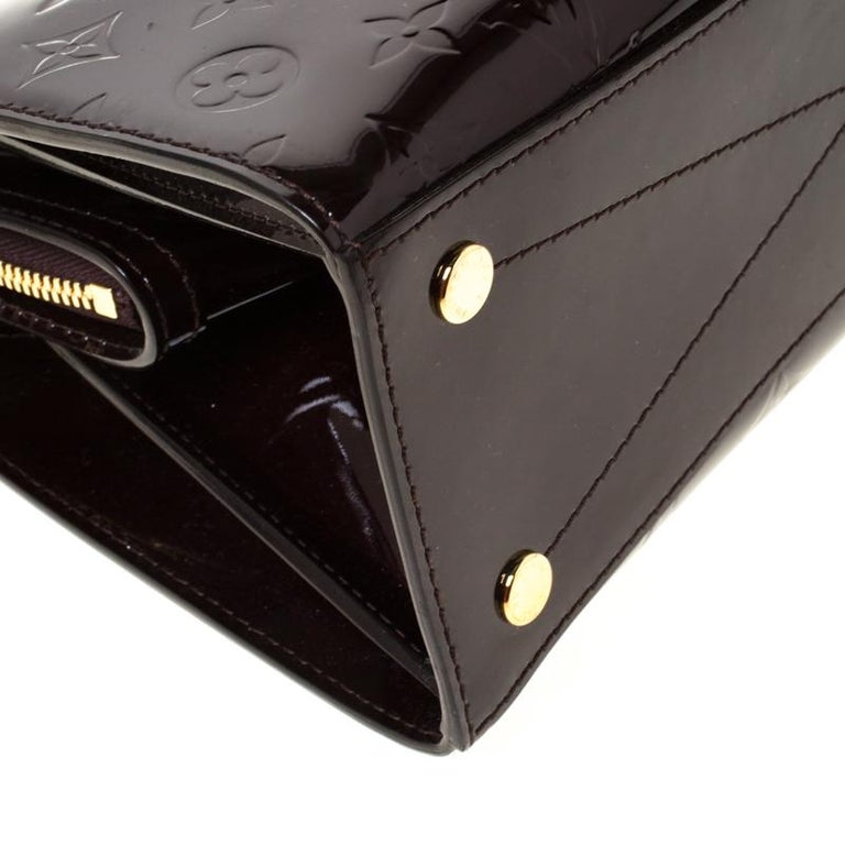 Louis Vuitton Amarante Monogram Vernis Virginia MM Bag For Sale at 1stdibs