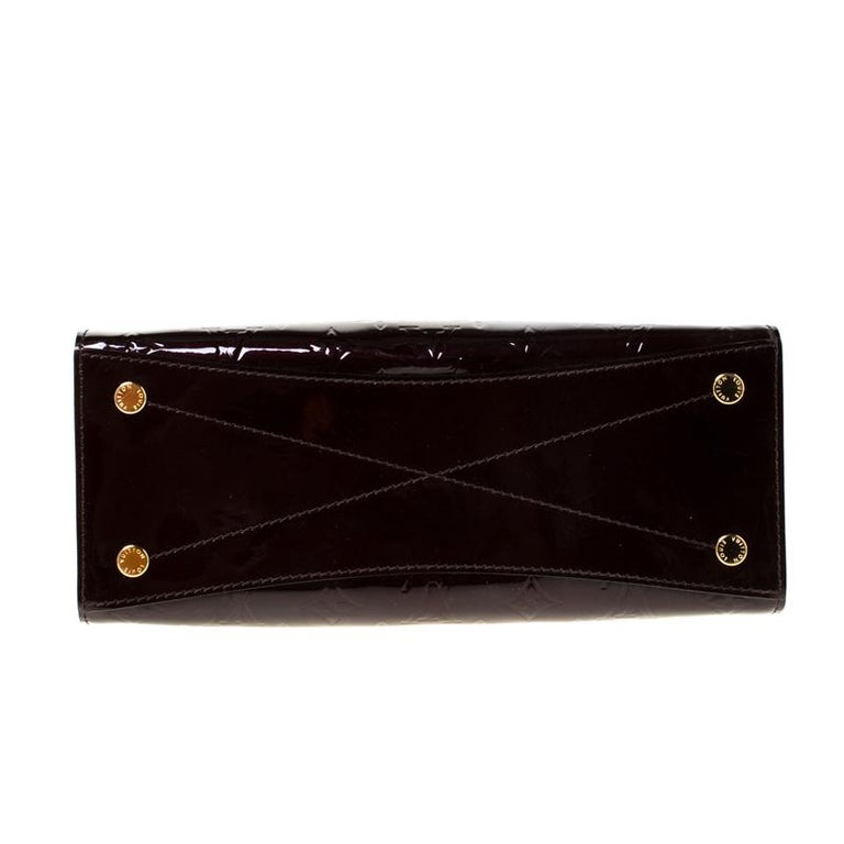 Louis Vuitton Amarante Monogram Vernis Virginia MM Bag For Sale at 1stdibs