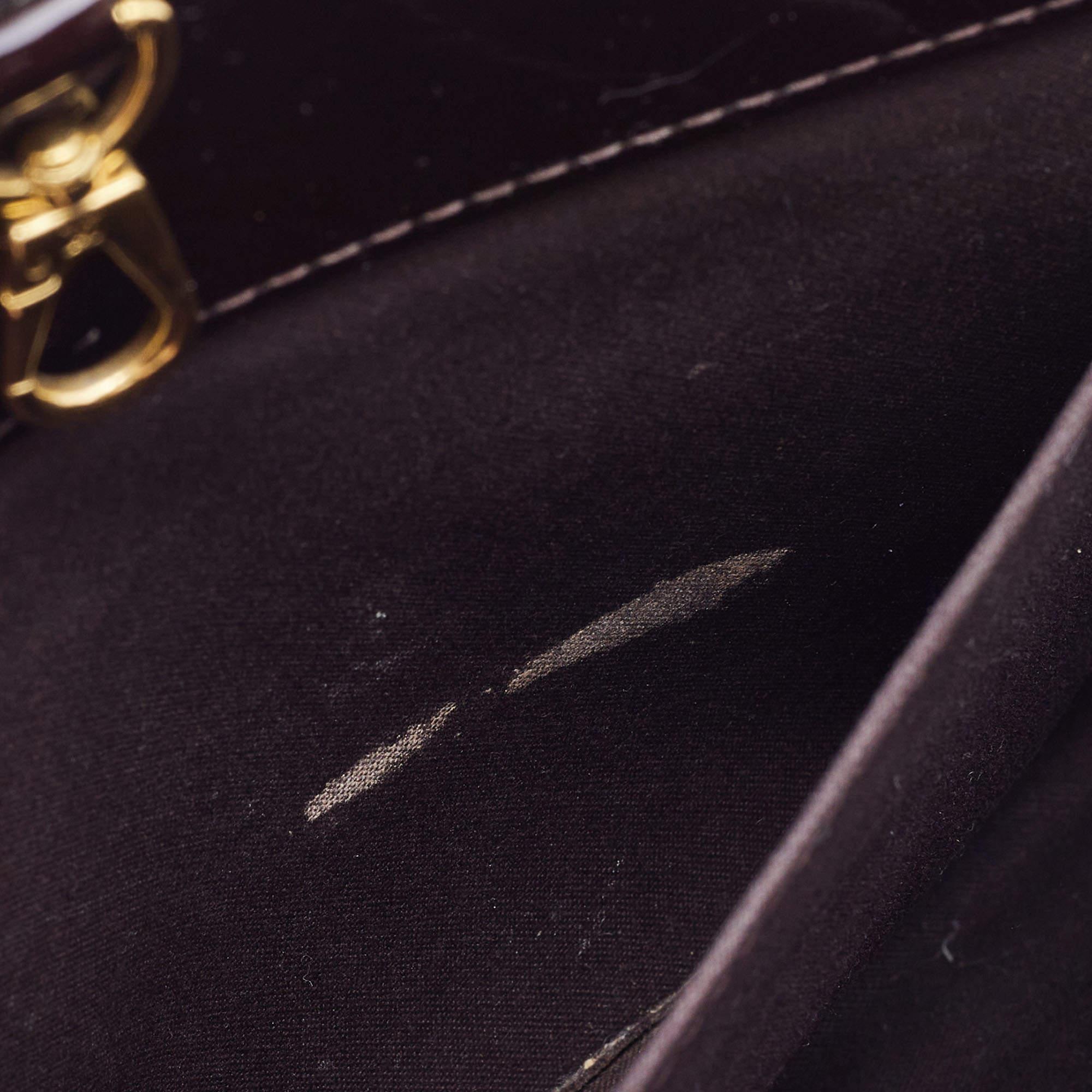 Louis Vuitton Amarante Monogram Vernis Virginia MM Bag For Sale 11