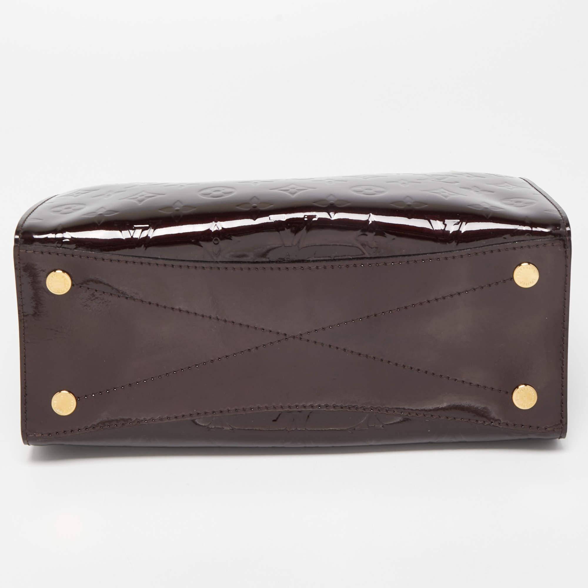 Louis Vuitton Amarante Monogram Vernis Virginia MM Bag 1