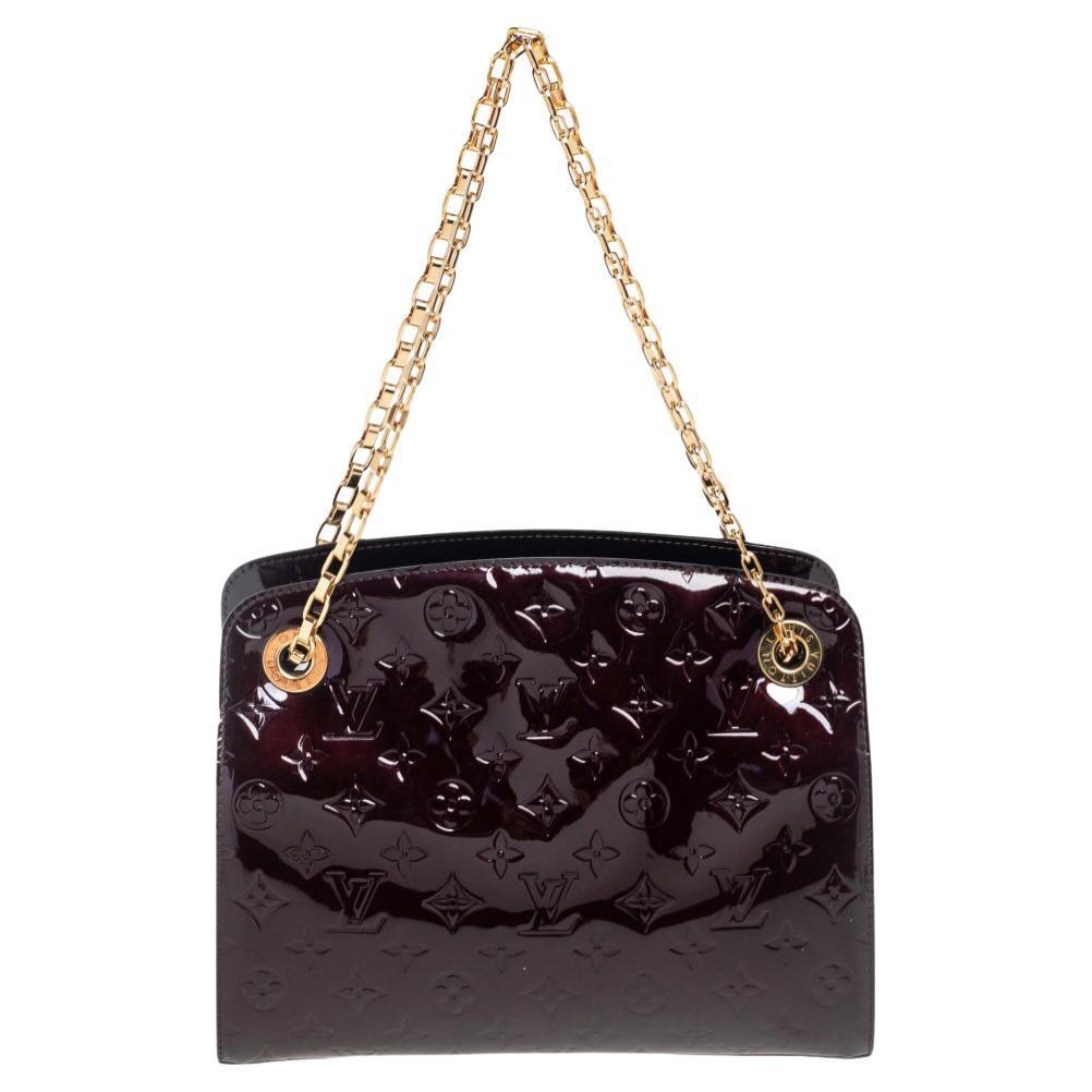 Louis Vuitton Amarante Monogram Vernis Virginia MM Bag
