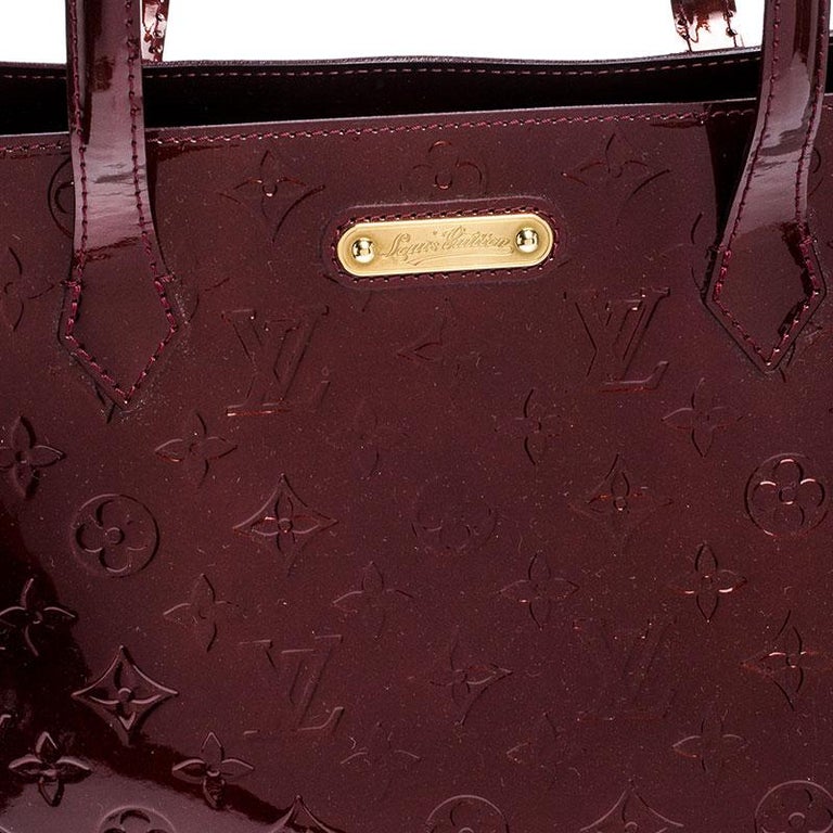 LOUIS VUITTON Wilshire GM Tote Handbag Monogram Vernis Amarante