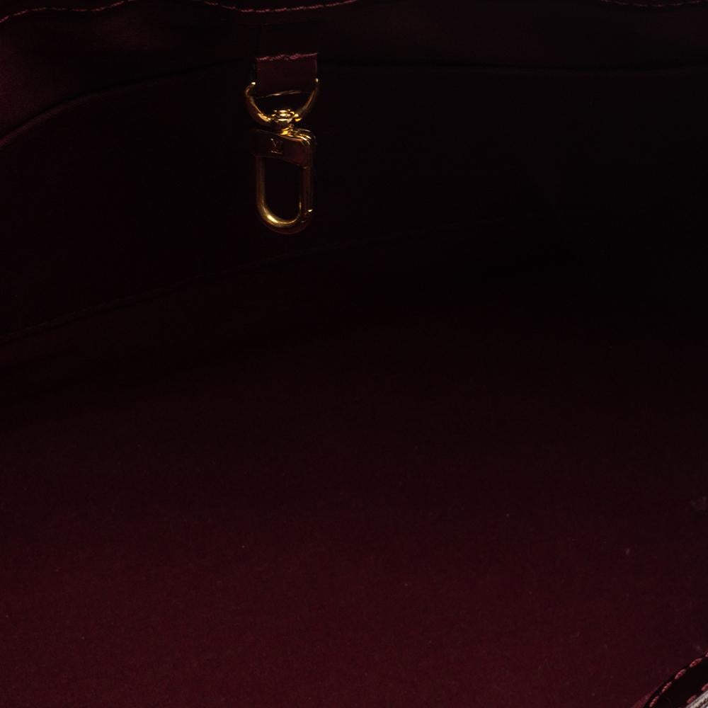 Louis Vuitton Amarante Monogram Vernis Wilshire MM Bag 5