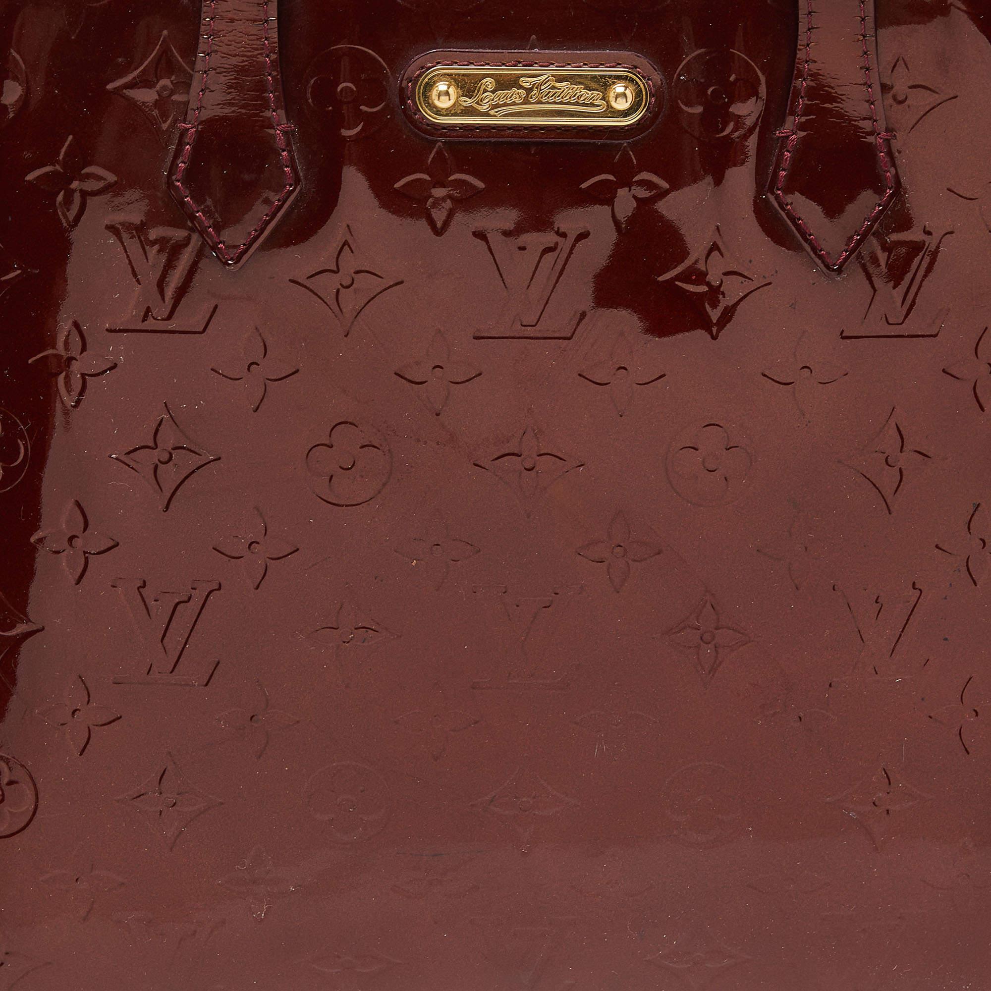 Women's Louis Vuitton Amarante Monogram Vernis Wilshire MM Bag