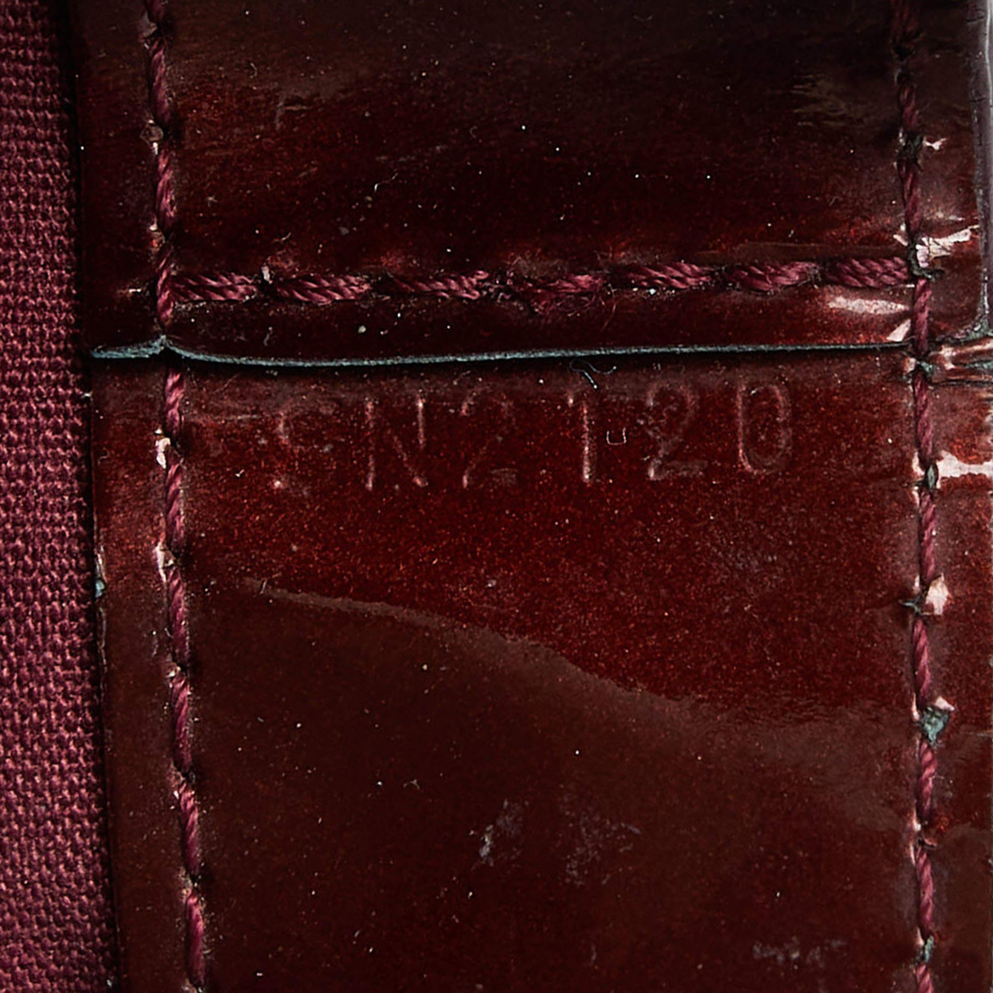 Louis Vuitton Amarante Monogram Vernis Wilshire MM Bag 4